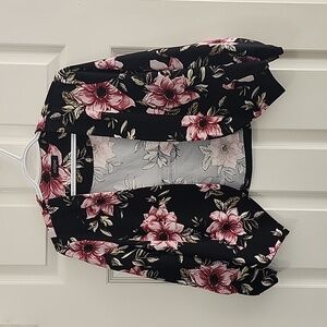 Eclipse cropped blazer 3/4 length rusched sleeve